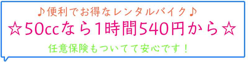 料金表 Copy Of レンタルバイクルーニー レンタルバイク大阪堺